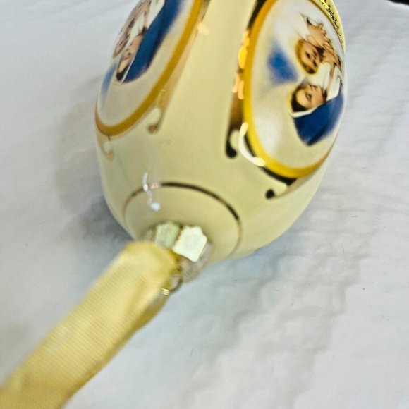 Mr Christmas Valerie Parr Hill Ivory Porcelain Musical Egg Christmas Tree Orname - Picture 13 of 15